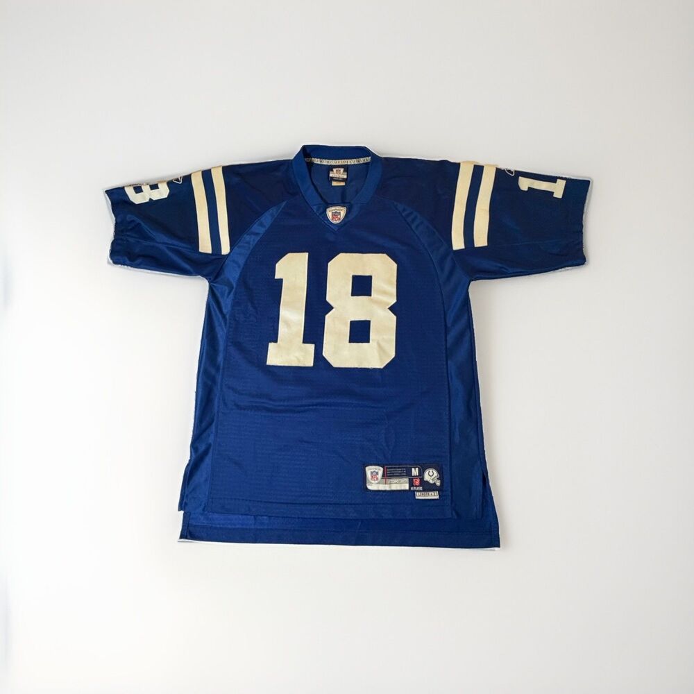 Reebok Indianapolis Colts Peyton Manning Stitched NFL Football Jersey Size M Men